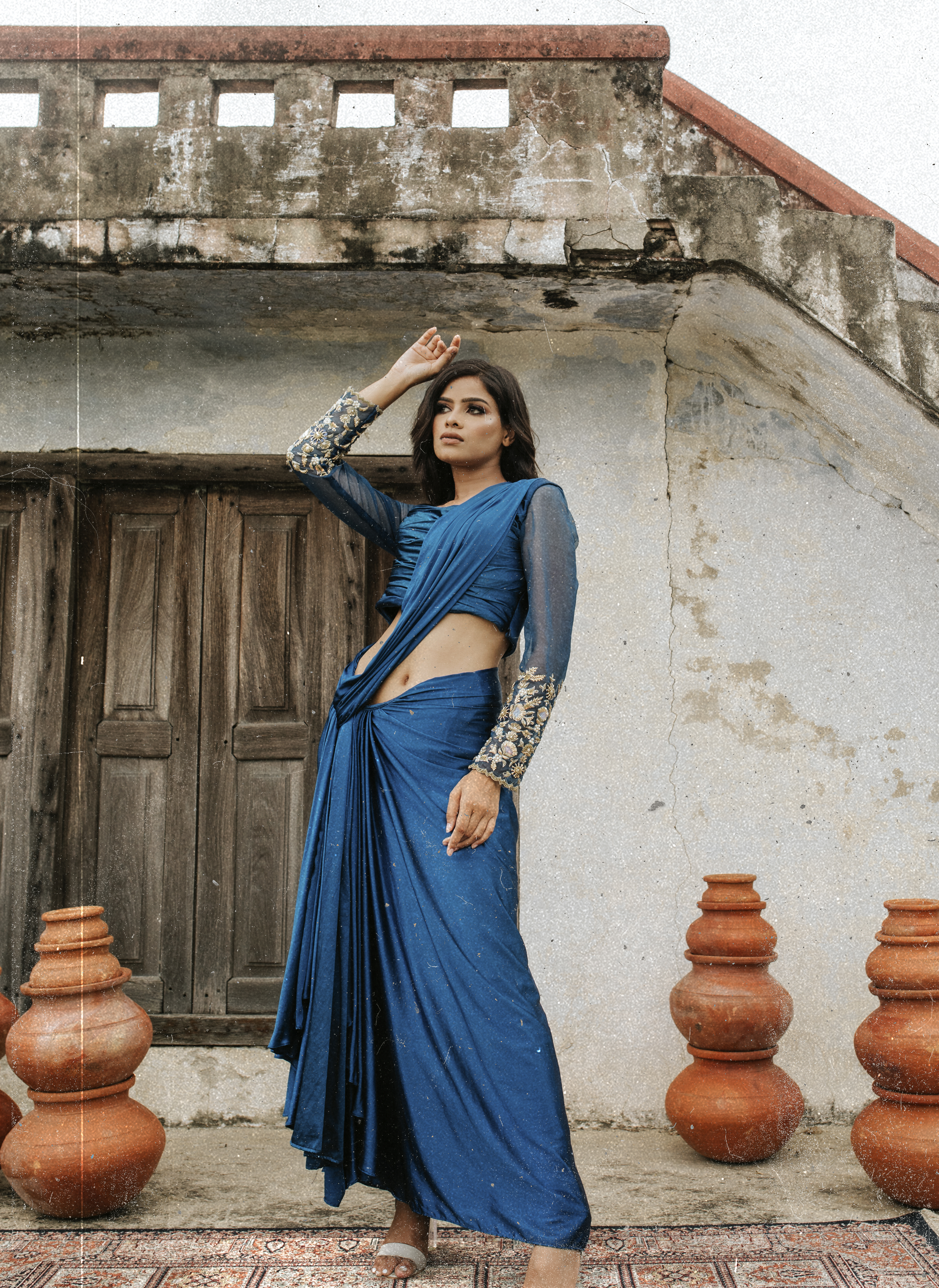 Custom Kanak Meher Lehenga Set